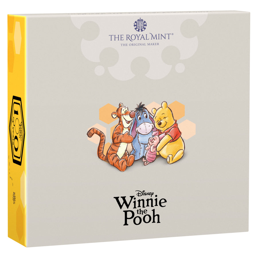 100 Years Of Winnie the Pooh - Friendship 2026 UK 50p Silver Proof Colour Coin Shipper