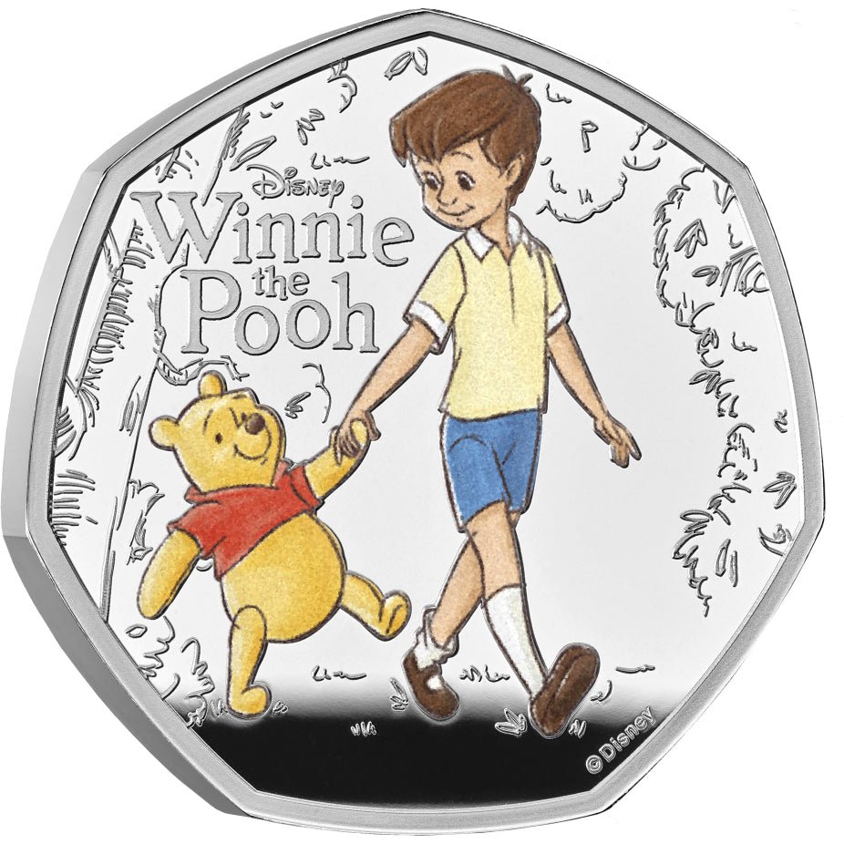 100 Years of Winnie the Pooh - Loyalty 2026 UK 50p Silver Proof Colour Coin