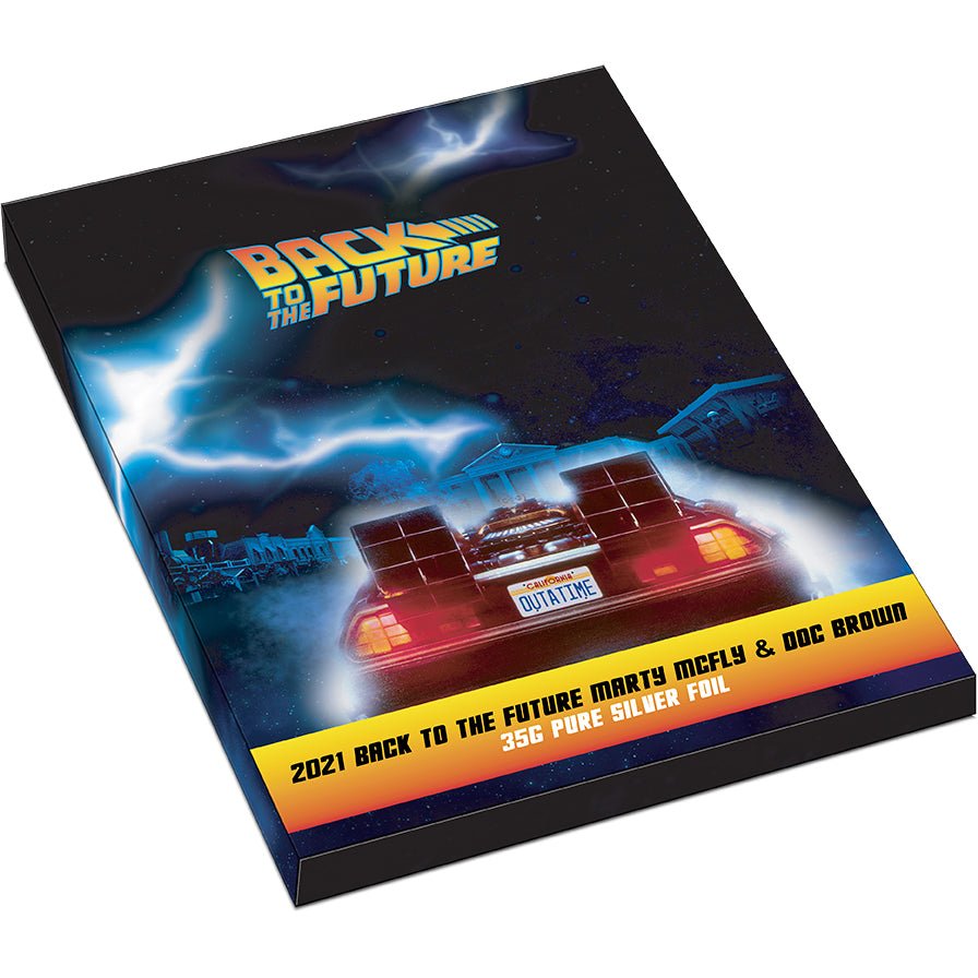 2021 Back To The Future - Marty & Doc 35g Silver Foil - Direct Coins