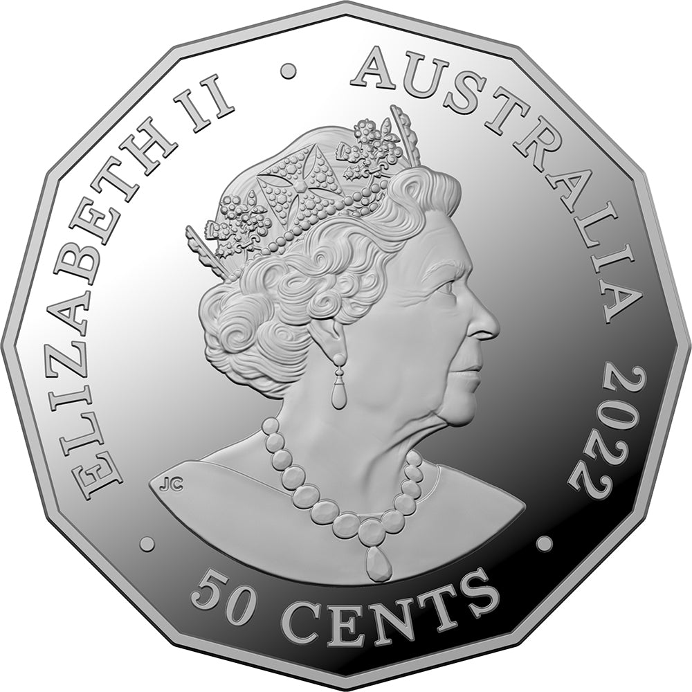 2022 50c Platinum Jubilee Of HM Queen Elizabeth II Silver Proof Coin - Direct Coins