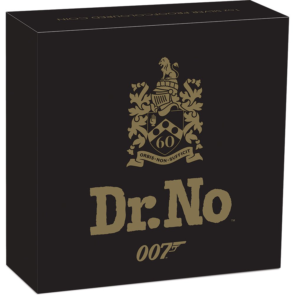 2022 James Bond Dr. No 1oz Silver Proof Coloured Coin - Direct Coins