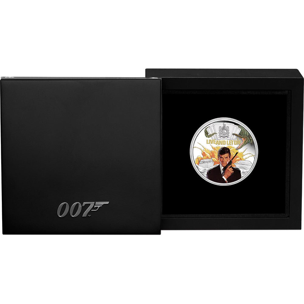 2023 James Bond Live And Let Die 1oz Silver Proof Coloured Coin - Direct Coins