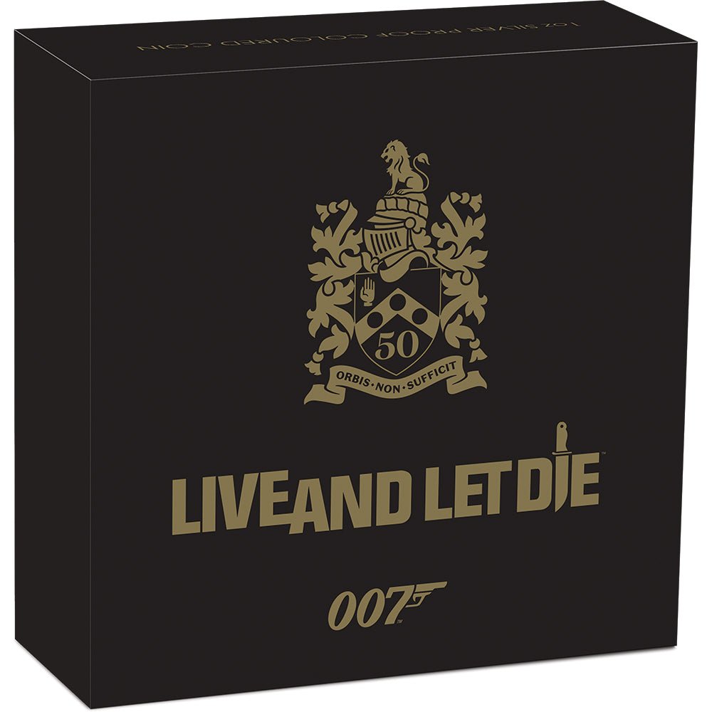 2023 James Bond Live And Let Die 1oz Silver Proof Coloured Coin - Direct Coins