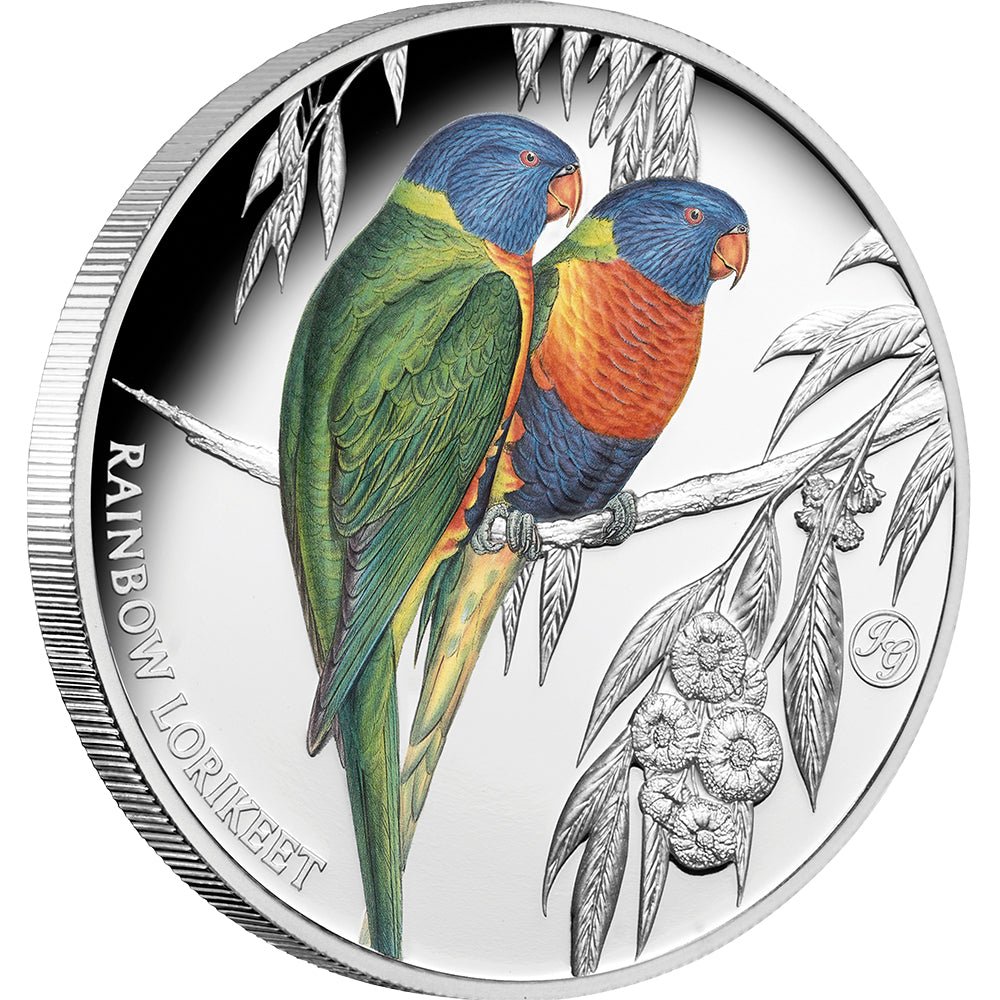 2024 $1 Birds Of Australia - Rainbow Lorikeet 1oz Silver Proof Coin - Direct Coins