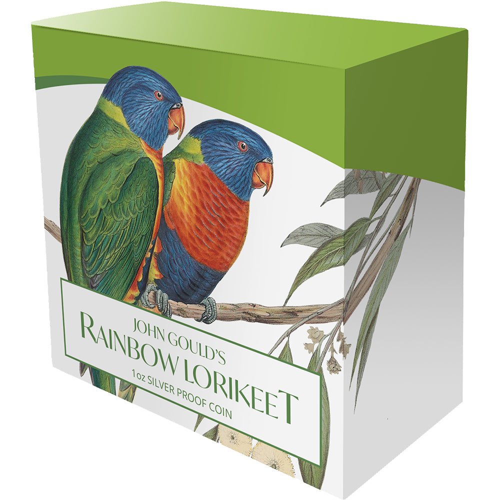 2024 $1 Birds Of Australia - Rainbow Lorikeet 1oz Silver Proof Coin - Direct Coins