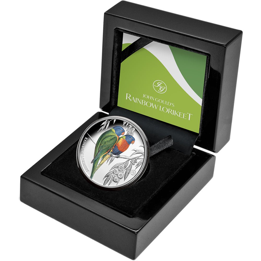 2024 $1 Birds Of Australia - Rainbow Lorikeet 1oz Silver Proof Coin - Direct Coins