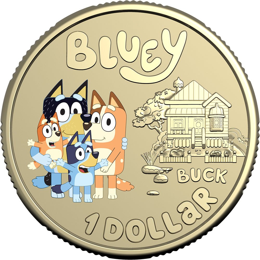 2024 $1 Bluey Dollarbucks - The Heelers Coloured Uncirculated Coin - Direct Coins
