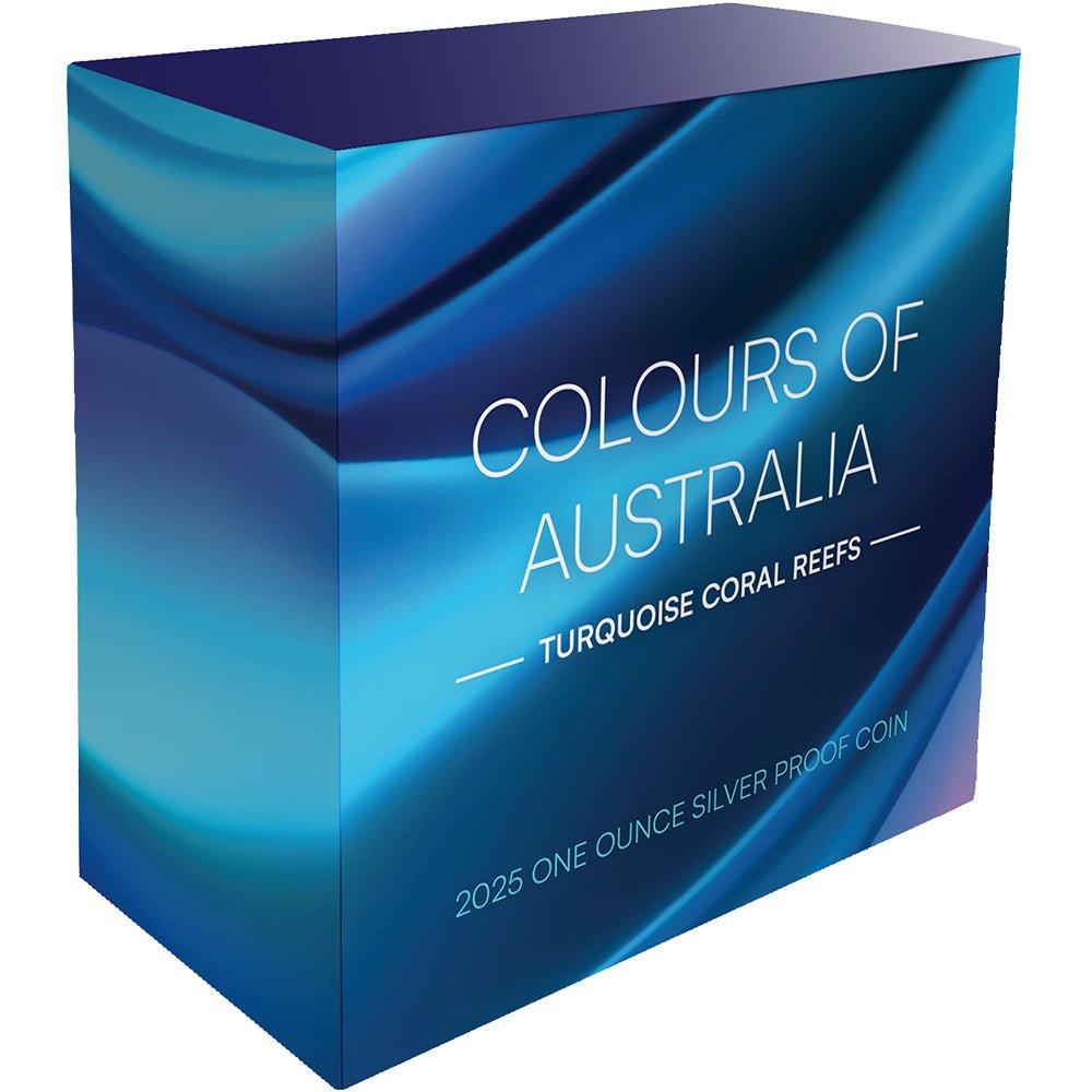 2024 $1 Colours Of Australia - Turquoise Coral Reefs 1oz Silver Proof Coin - Direct Coins