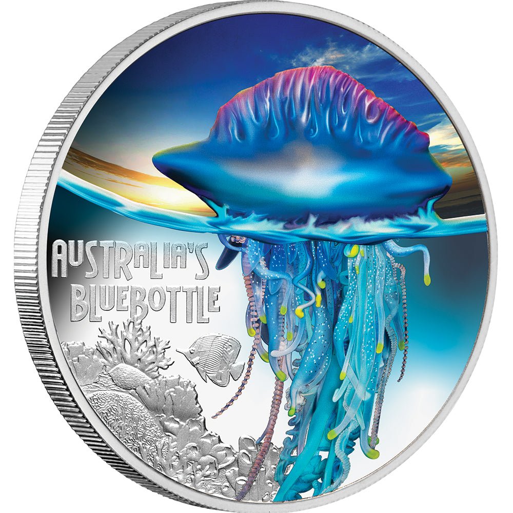 2024 $1 Deadly & Dangerous - Bluebottle 1oz Silver Proof Coin - Direct Coins