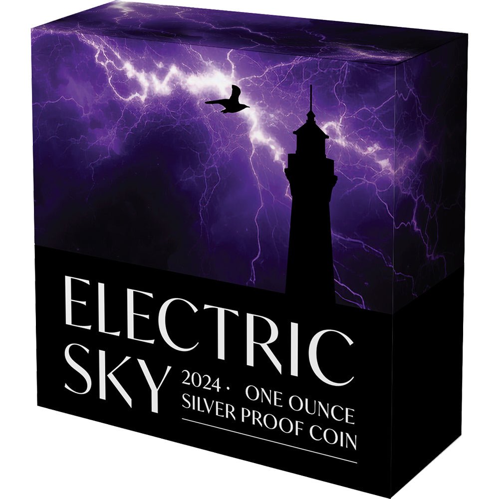 2024 $1 Electric Sky 1oz Silver Proof Coin - Direct Coins