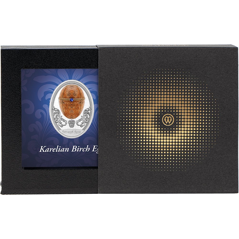 2024 $1 Faberge - Karelian Birch Egg Silver Proof Coin - Direct Coins