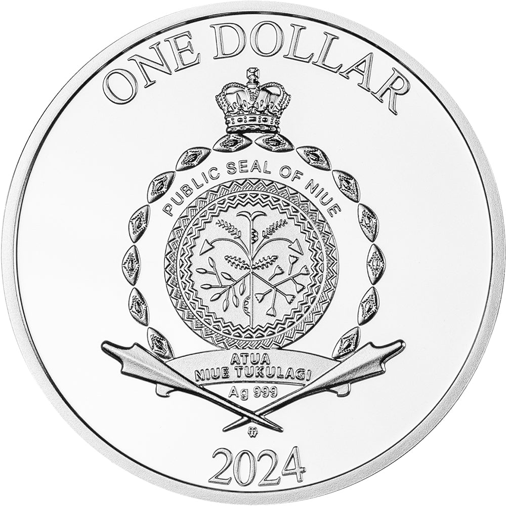 2024 $1 Malachite Scarab Silver Proof Coin - Direct Coins