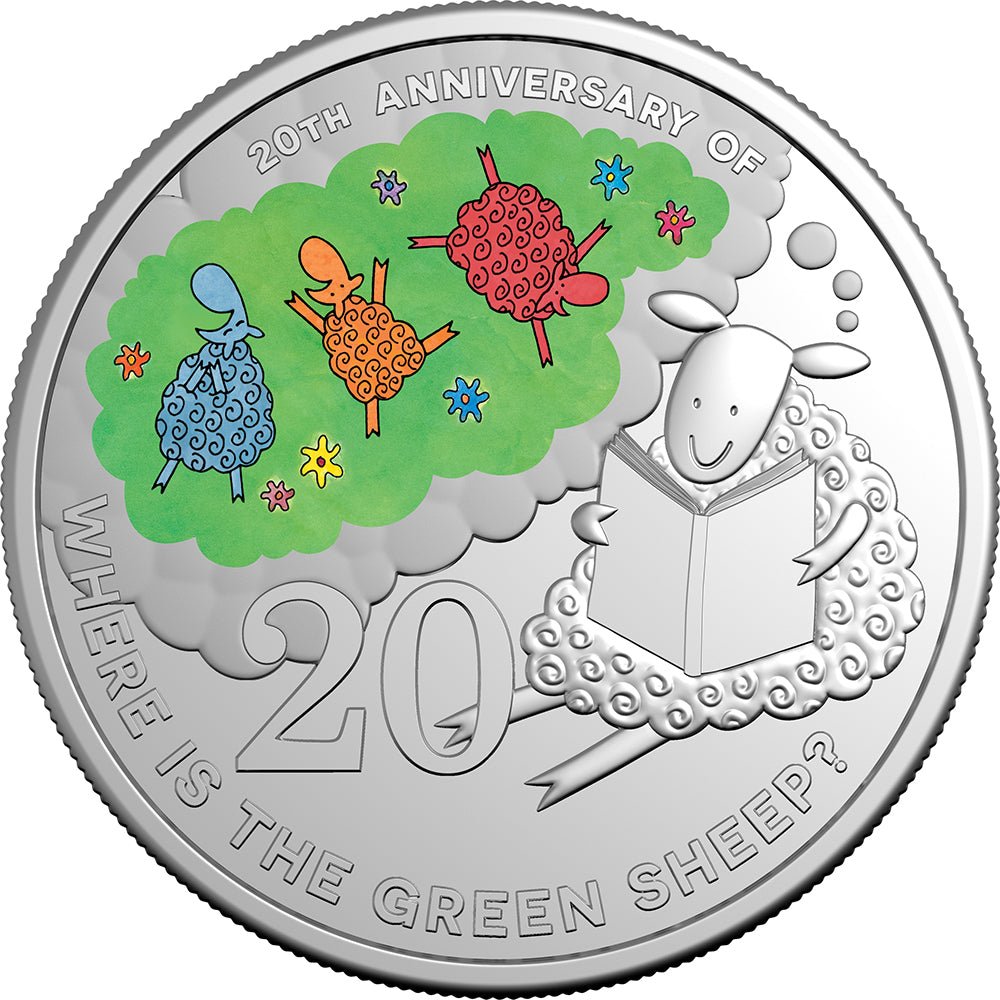2024 20c Where Is The Green Sheep Coloured Uncirculated Coin - Direct Coins