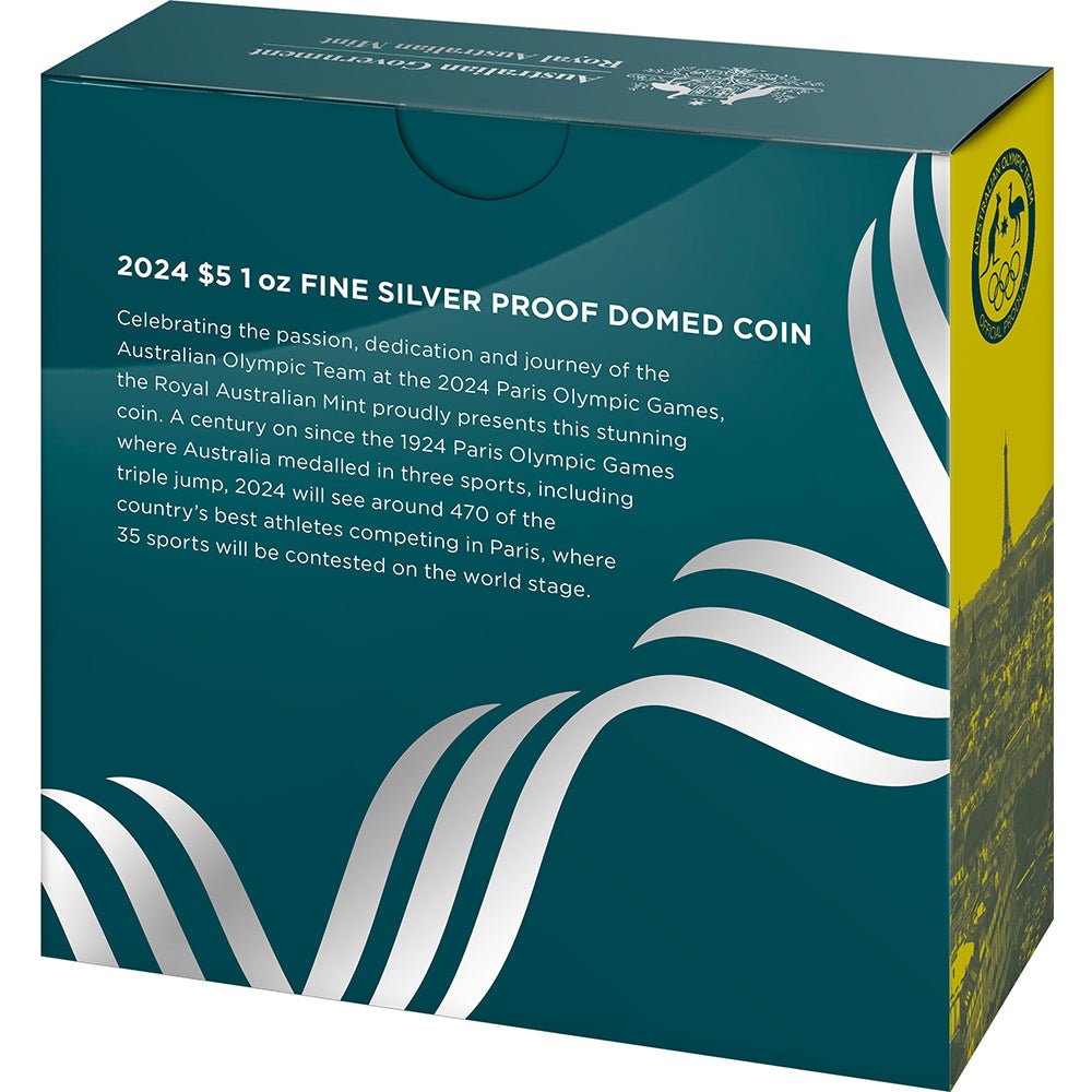 2024 $5 Australian Olympic Team Silver Proof Domed Coin - Direct Coins