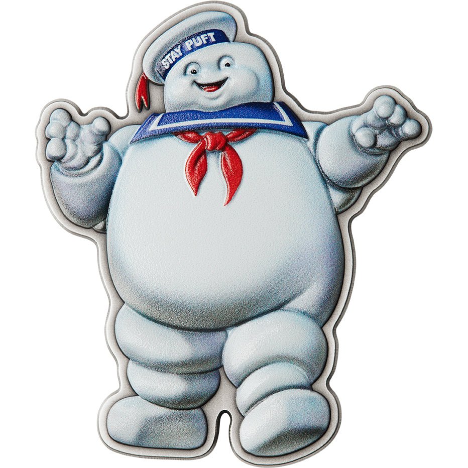 2024 $5 Ghostbusters 2oz Silver Stay Puft Shaped Coin - Direct Coins