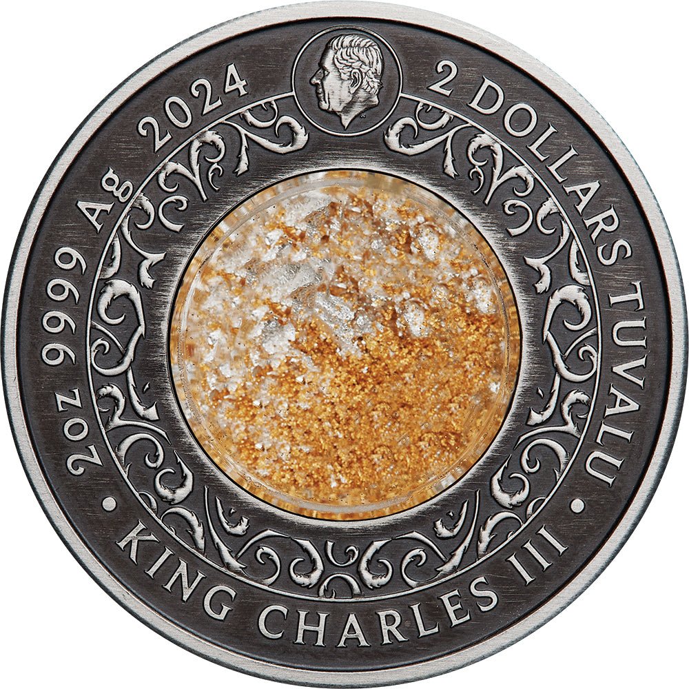 2024 Alicanto 2oz Silver Antiqued Coloured Coin - Direct Coins