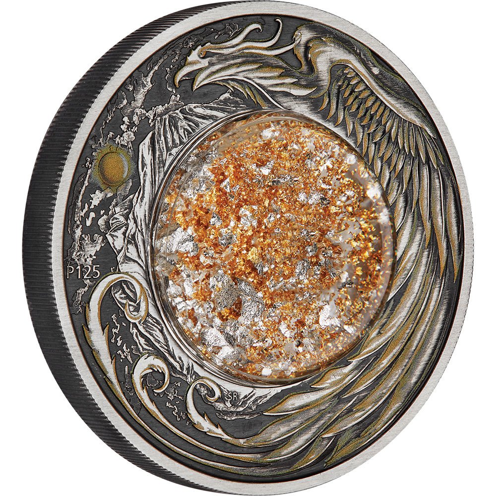 2024 Alicanto 2oz Silver Antiqued Coloured Coin - Direct Coins
