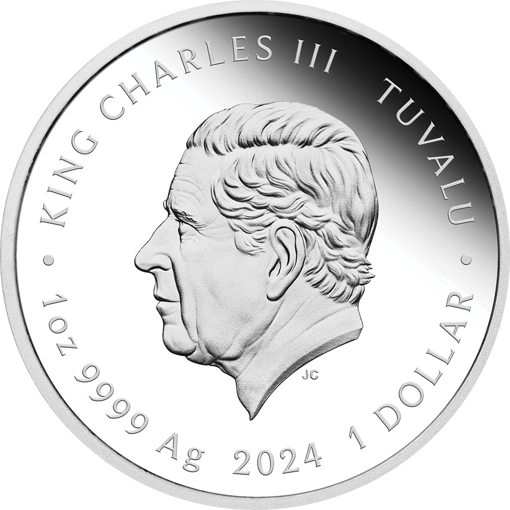 2024 Aretha Franklin 1oz Silver Proof Coloured Coin - Direct Coins