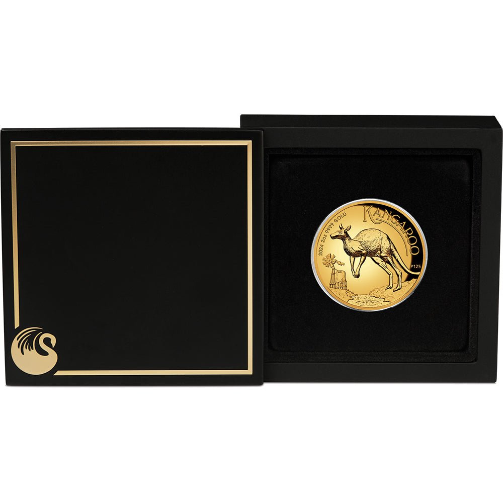 2024 Australian Kangaroo 2oz Gold Proof High Relief Coin - Direct Coins