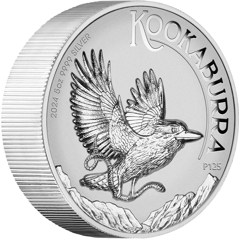 2024 Australian Kookaburra 5oz Silver Proof High Relief Incused Coin - Direct Coins