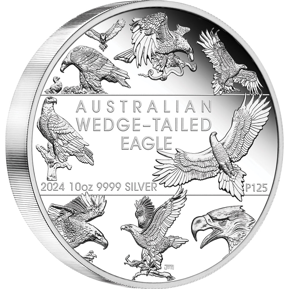 2024 Australian Wedge - Tailed Eagle 10th Anniversary 10oz Silver Proof Coin - Direct Coins