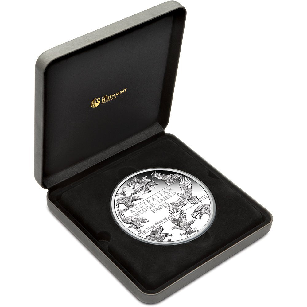 2024 Australian Wedge - Tailed Eagle 10th Anniversary 10oz Silver Proof Coin - Direct Coins