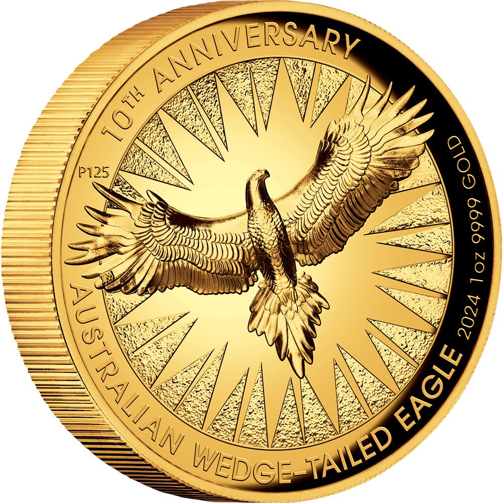 2024 Australian Wedge - Tailed Eagle 10th Anniversary 1oz Gold Proof Coin - Direct Coins