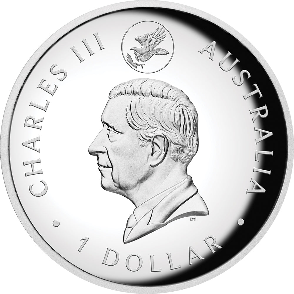 2024 Australian Wedge - Tailed Eagle 10th Anniversary 1oz Silver Proof Gilded Coin - Direct Coins