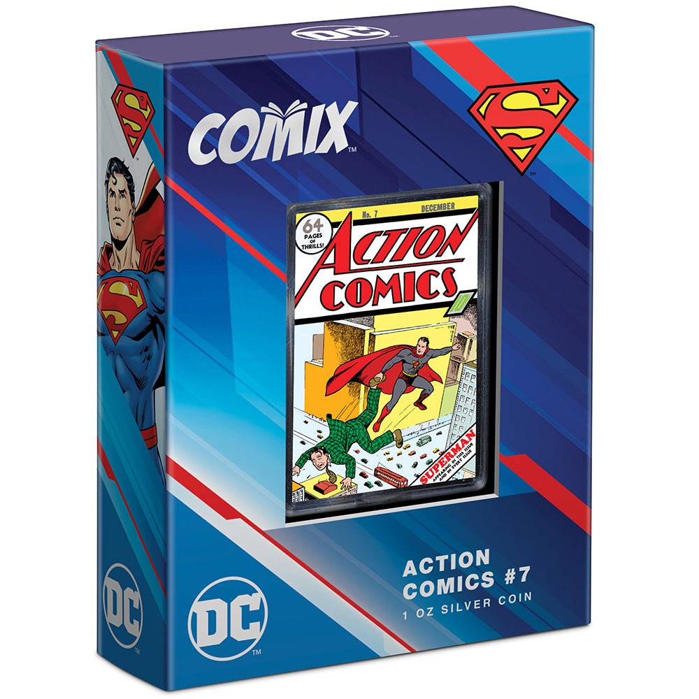 2024 COMIX - Action Comics 7 1oz Silver Coin - Direct Coins