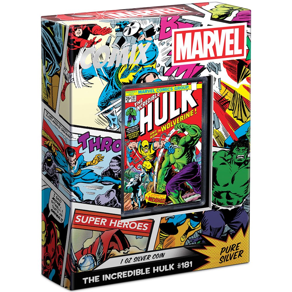 2024 COMIX - Marvel The Incredible Hulk 181 1oz Silver Coin - Direct Coins