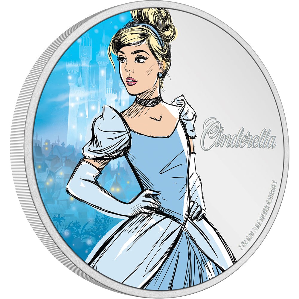 2024 Disney Princess - Cinderella 1oz Silver Coin - Direct Coins