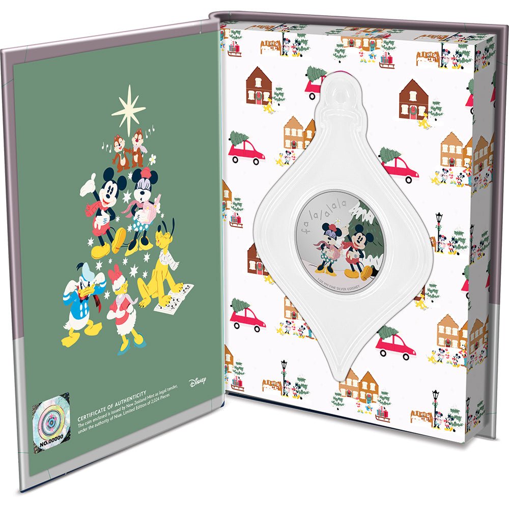 2024 Disney Season's Greetings - Merry Christmas 1oz Silver Coin - Direct Coins