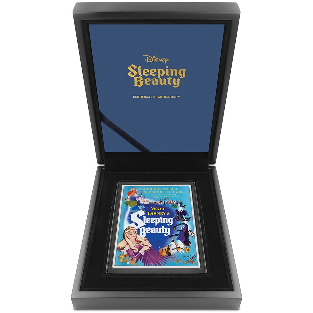 2024 Disney Sleeping Beauty 5oz Silver Collectable Poster Coin - Direct Coins