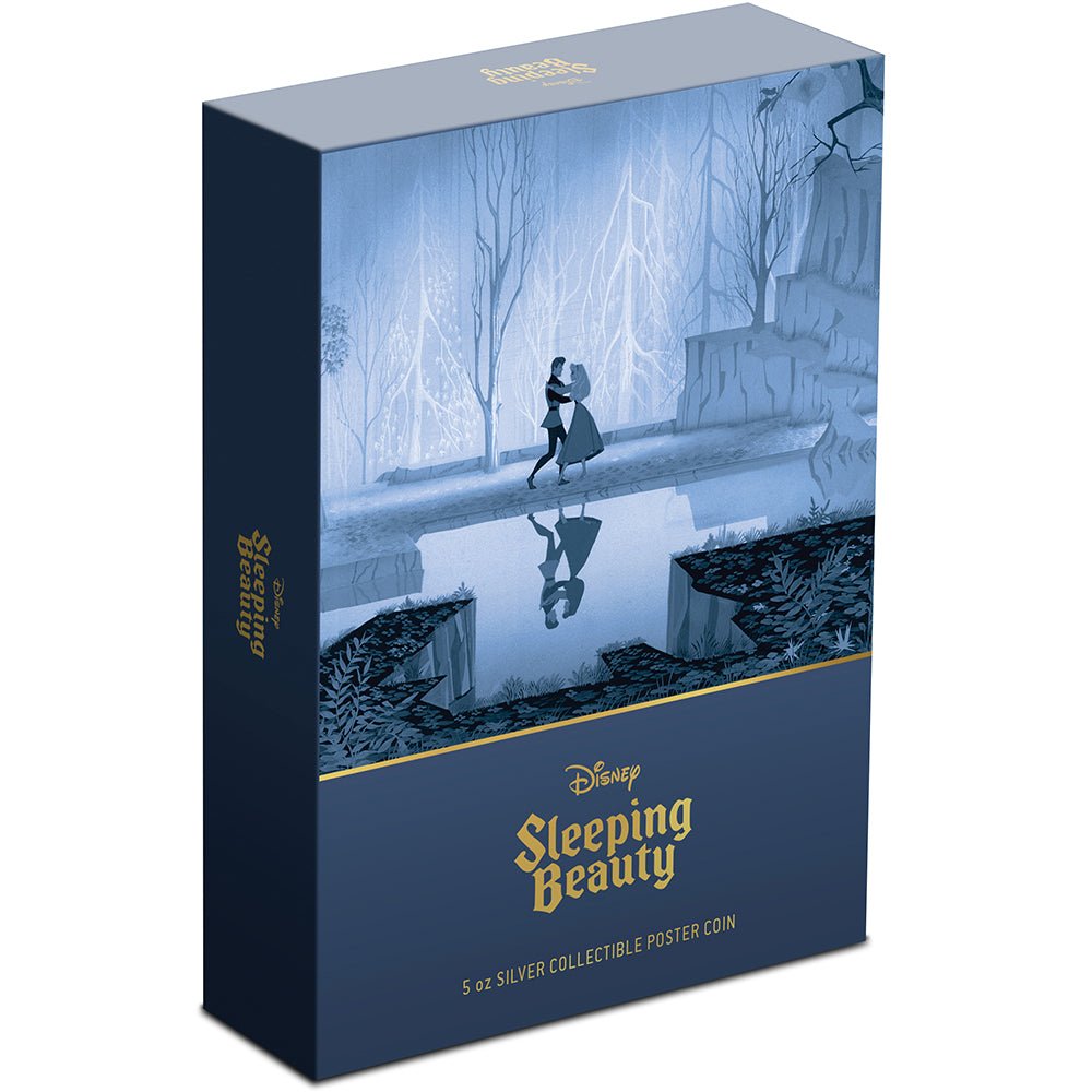 2024 Disney Sleeping Beauty 5oz Silver Collectable Poster Coin - Direct Coins