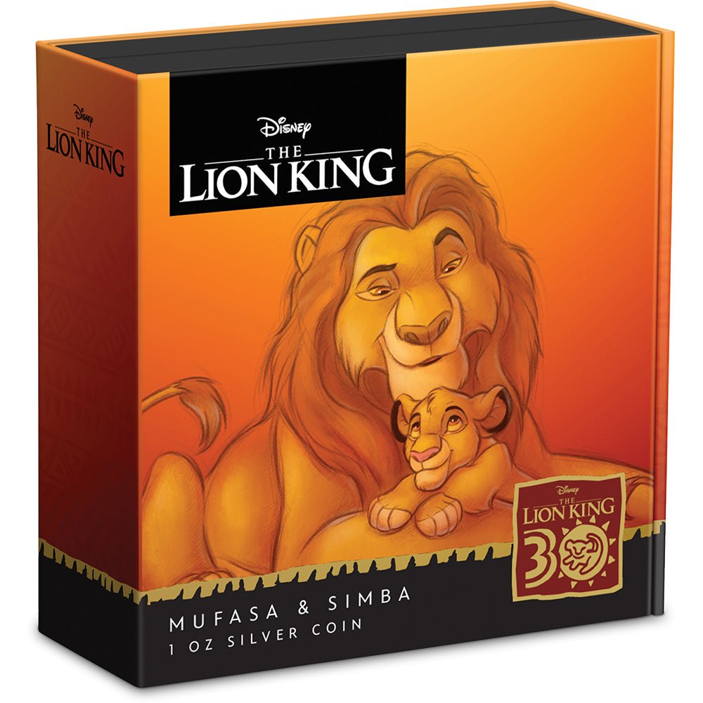 2024 Disney The Lion King 30th Anniversary - Mufasa & Simba 1oz Silver Coin - Direct Coins