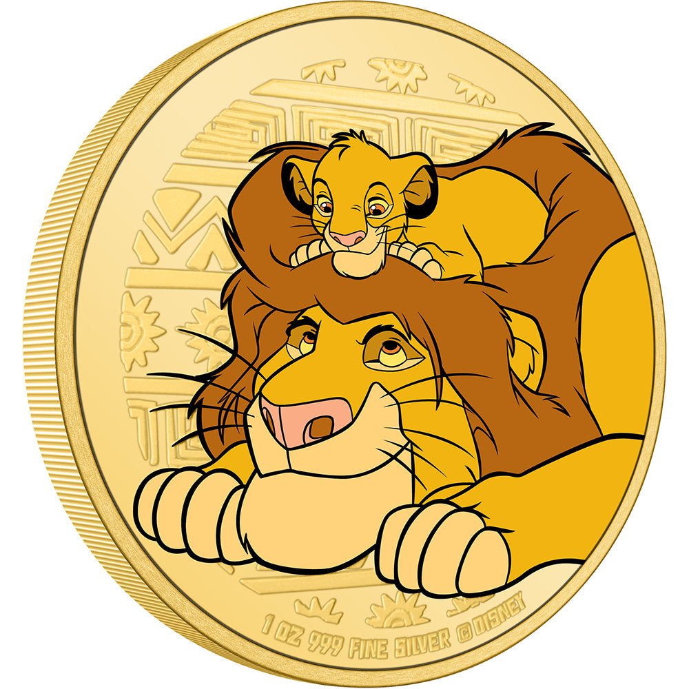 2024 Disney The Lion King 30th Anniversary - Mufasa & Simba 1oz Silver Coin - Direct Coins
