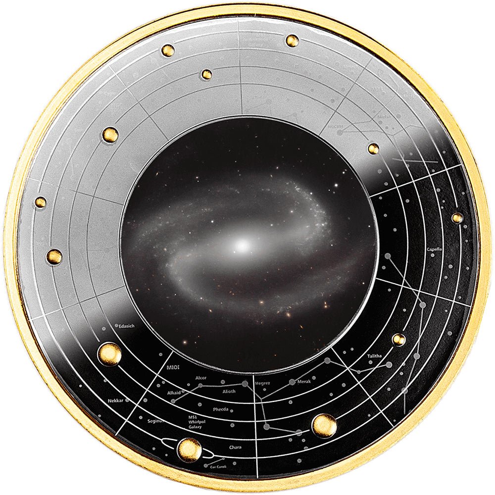 2024 Galaxies - Messier 100NGC Silver Black Proof Coin - Direct Coins