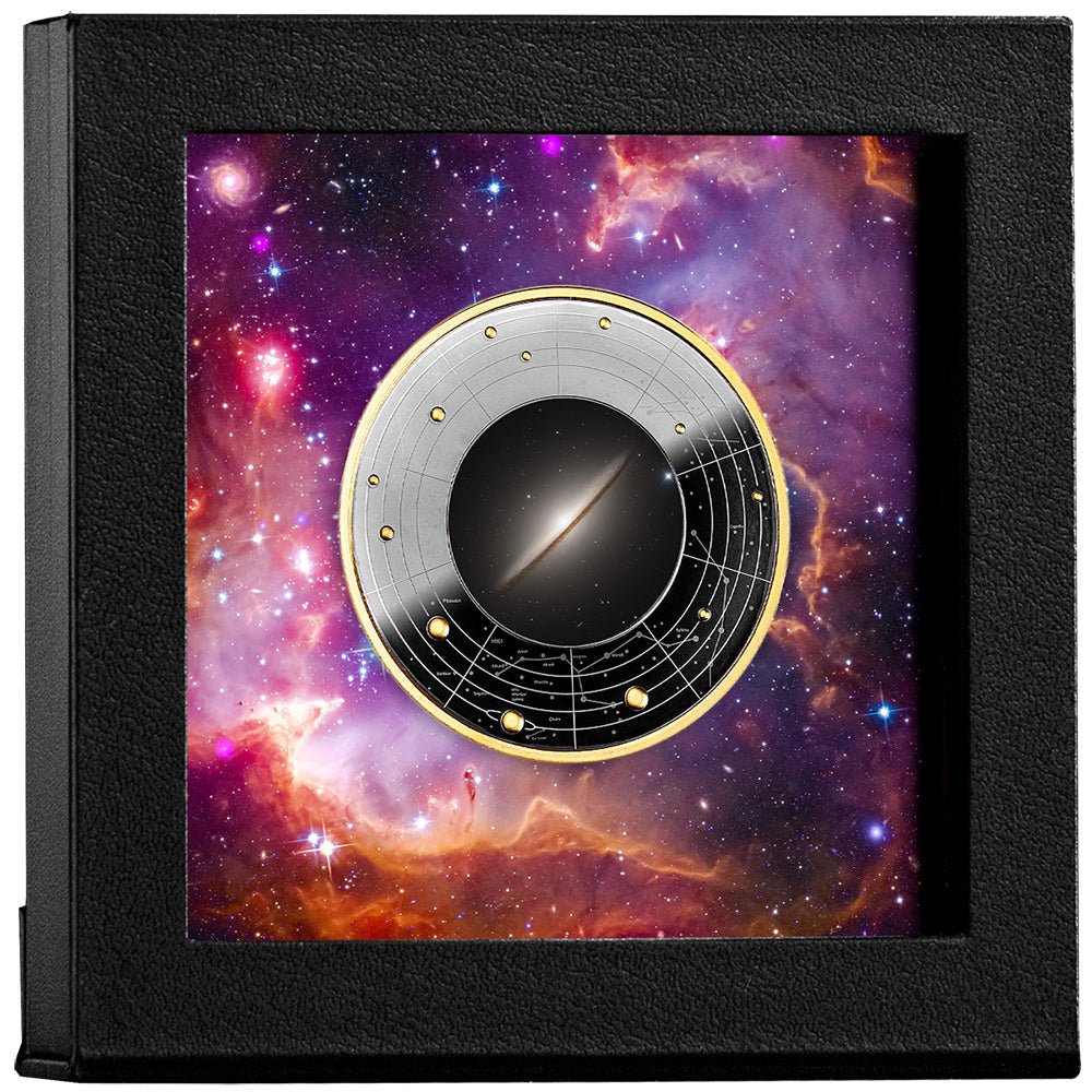 2024 Galaxies - Sombrero Galaxy Silver Black Proof Coin Case