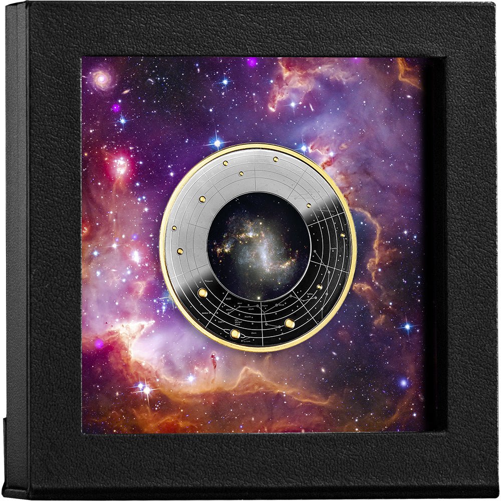 2024 Galaxies - The Topsy - Turvy Galaxy Silver Black Proof Coin - Direct Coins
