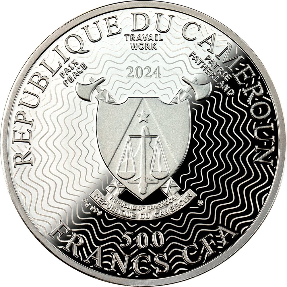 2024 Galaxies - The Topsy - Turvy Galaxy Silver Black Proof Coin - Direct Coins