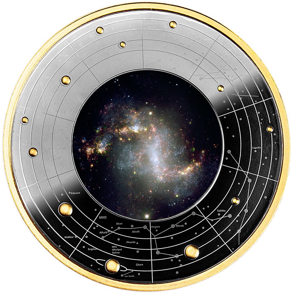 2024 Galaxies - The Topsy - Turvy Galaxy Silver Black Proof Coin - Direct Coins