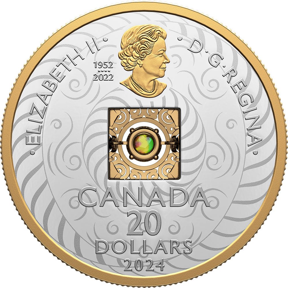 2024 Pure Silver Coin - Dancing Ammolite: Elements Of Nature - Air - Direct Coins