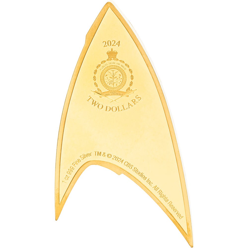 2024 Star Trek Starfleet Divisions – Command Insignia 1oz Silver Coin - Direct Coins