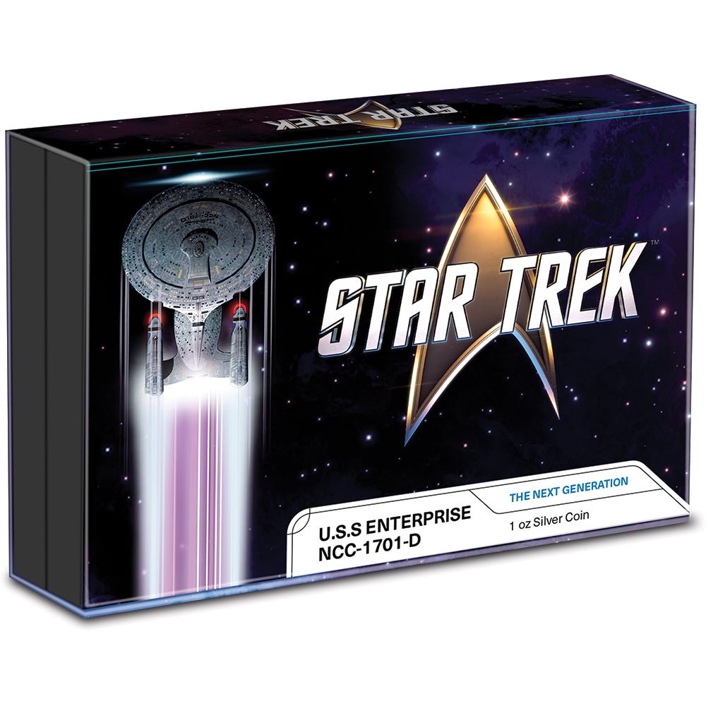 2024 Star Trek Vehicles - U.S.S. Enterprise NCC - 1701 - D 1oz Silver Coin - Direct Coins
