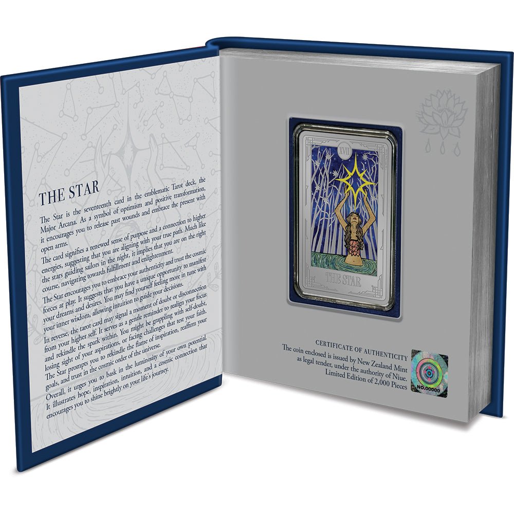 2024 Tarot Cards - The Star 1oz Silver Coin - Direct Coins