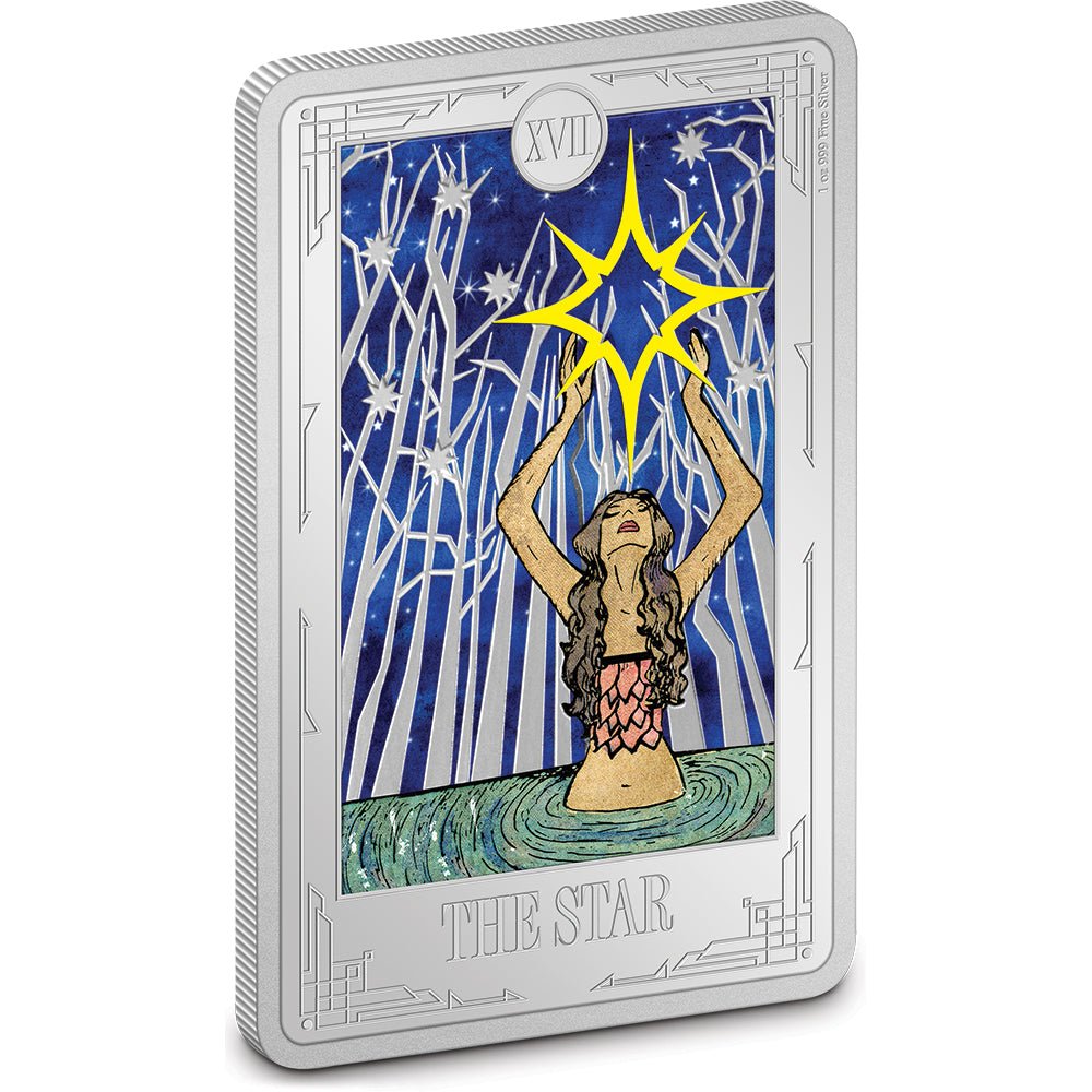 2024 Tarot Cards - The Star 1oz Silver Coin - Direct Coins