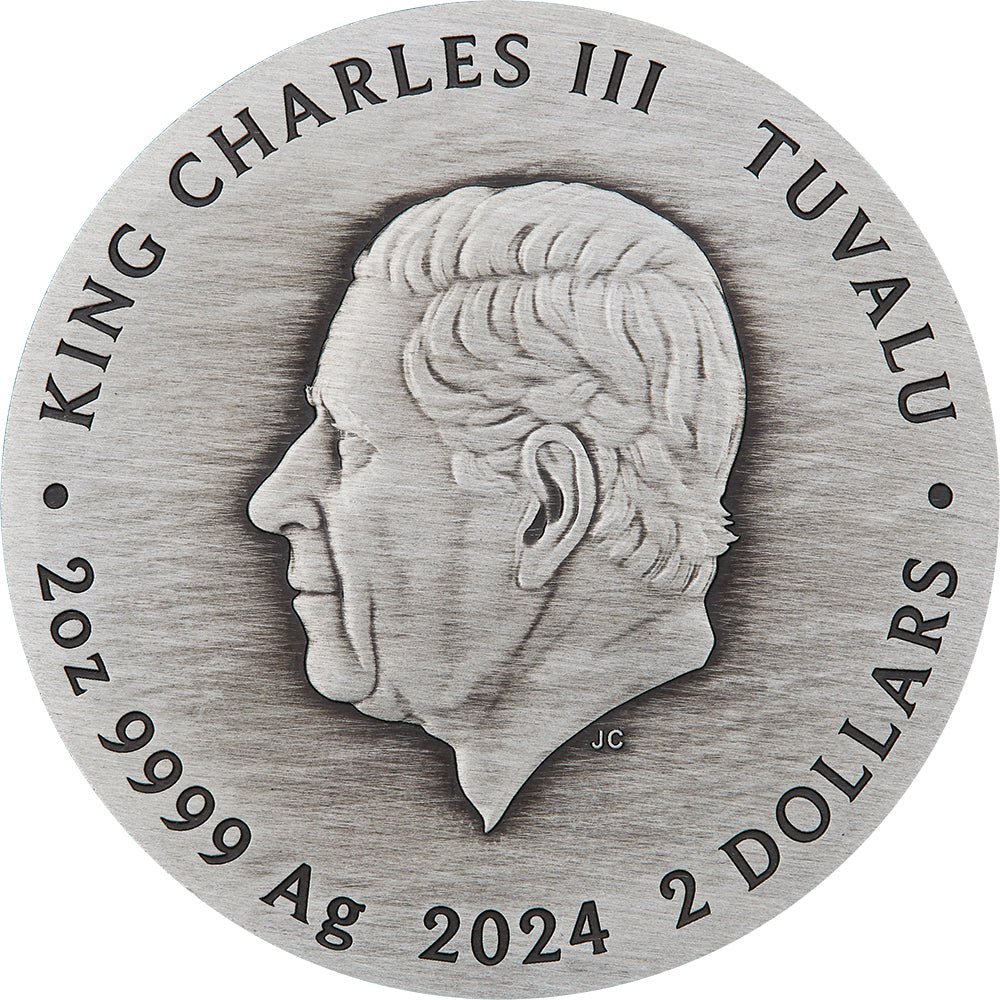 2024 Teenage Mutant Ninja Turtles 40th Anniversary 2oz Silver Antiqued Coloured Coin - Direct Coins