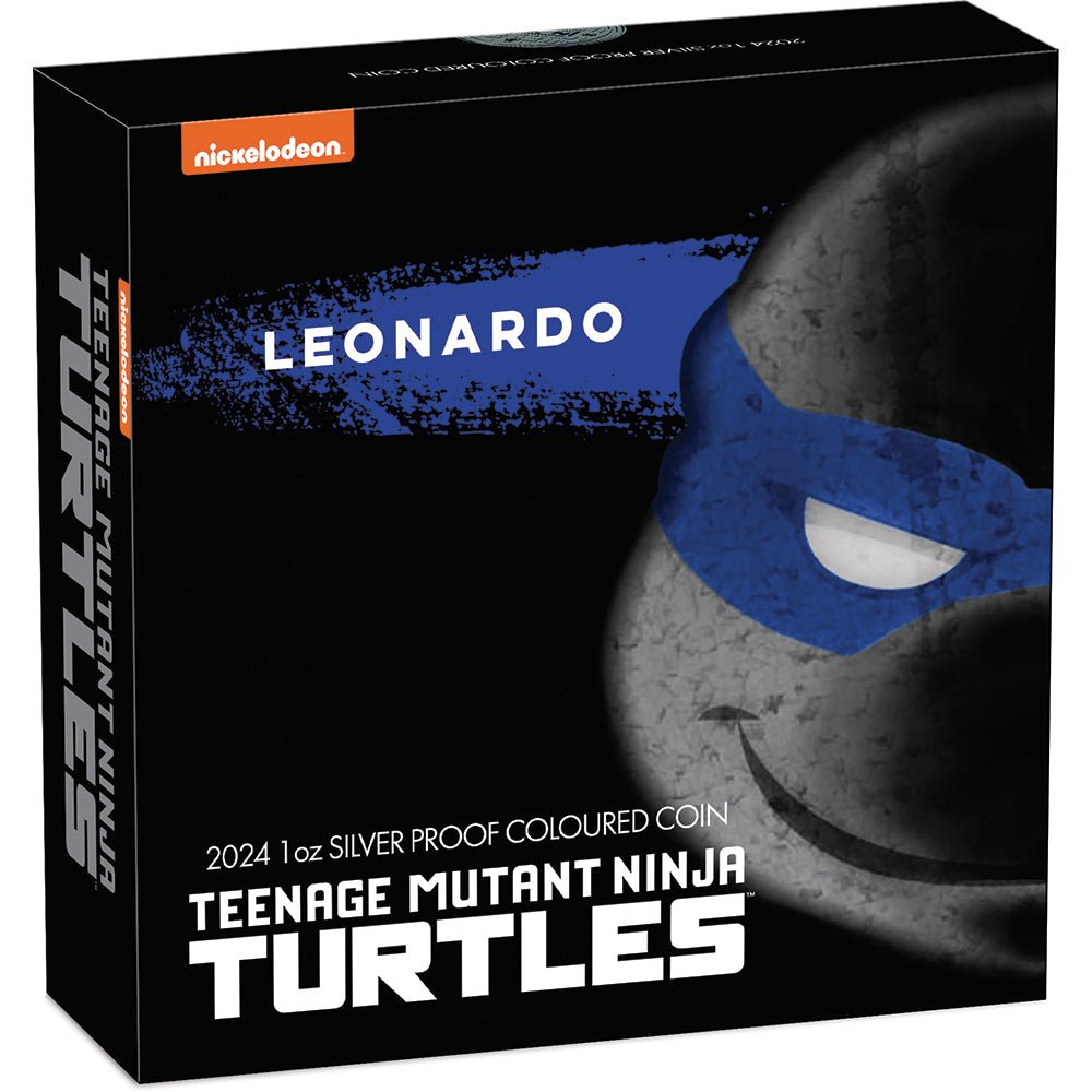2024 Teenage Mutant Ninja Turtles - Leonardo 1oz Silver Proof Coloured Coin - Direct Coins