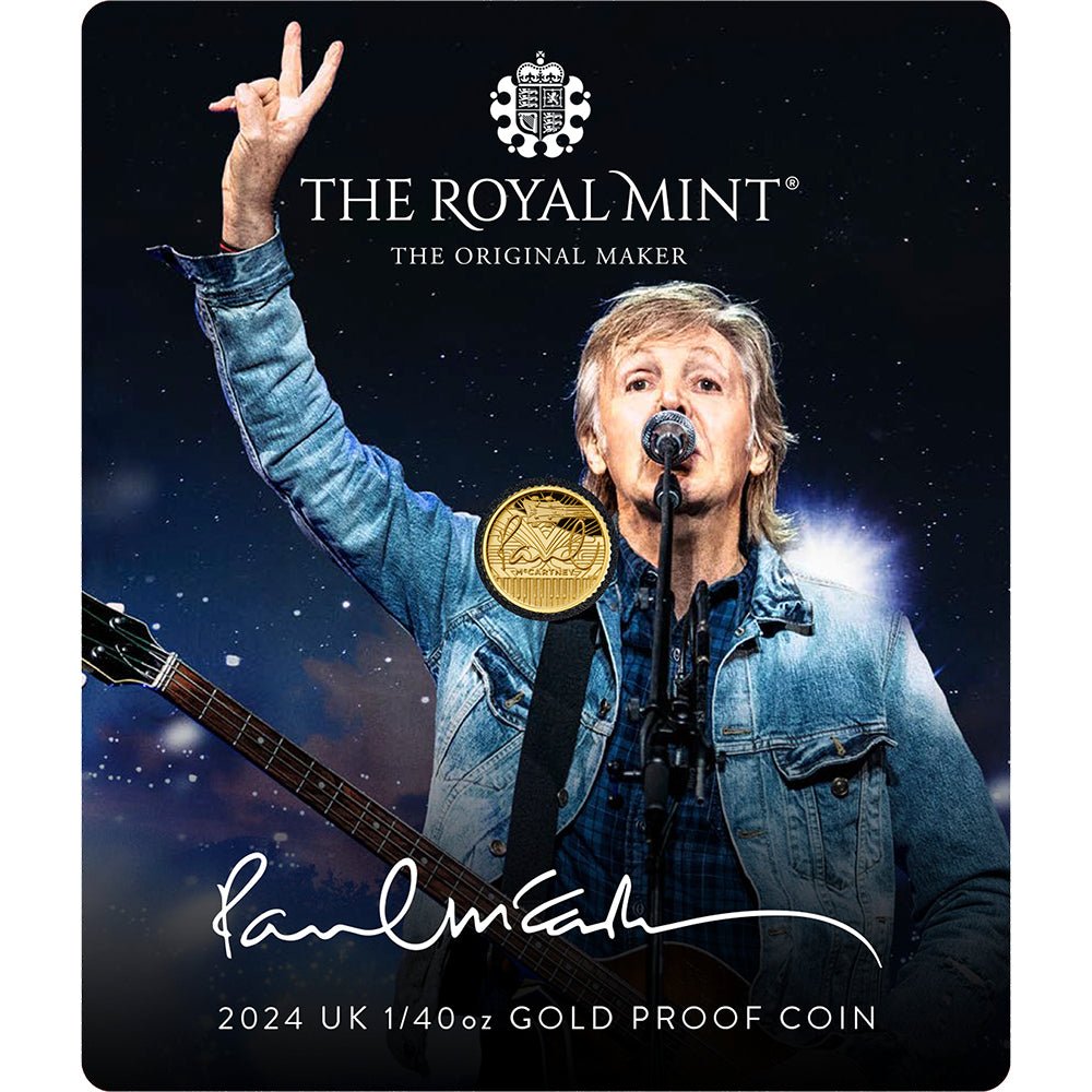 2024 UK Paul McCartney 1/40oz Gold Proof Coin - Direct Coins