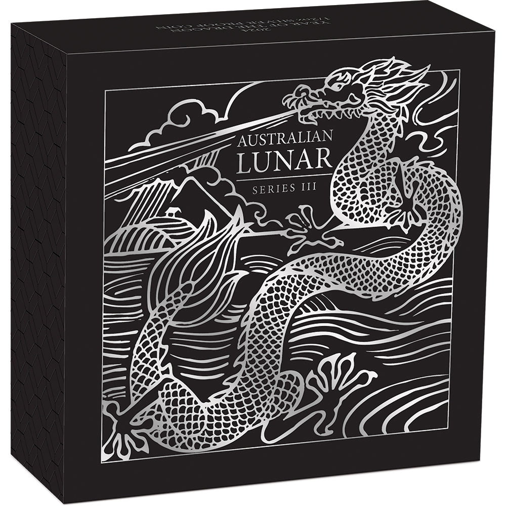 2024 Year Of The Dragon 1/2oz Silver Proof Coin - Direct Coins